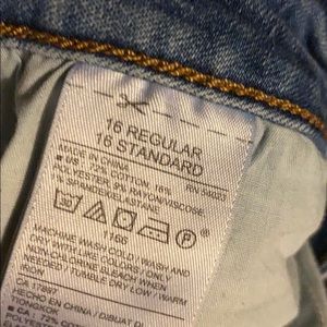 Size 16 old navy jeans